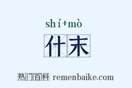 什末是什么意思的图片